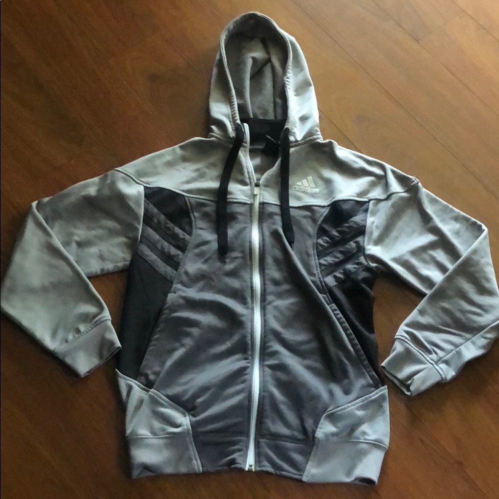 Men’s Adidas Warm Up Zip Up Hoodie Size Small